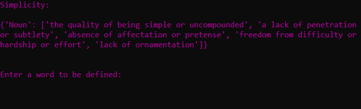 GitHub - ViceSeveni/Command-Line-Dict: A simple command line dictionary ...