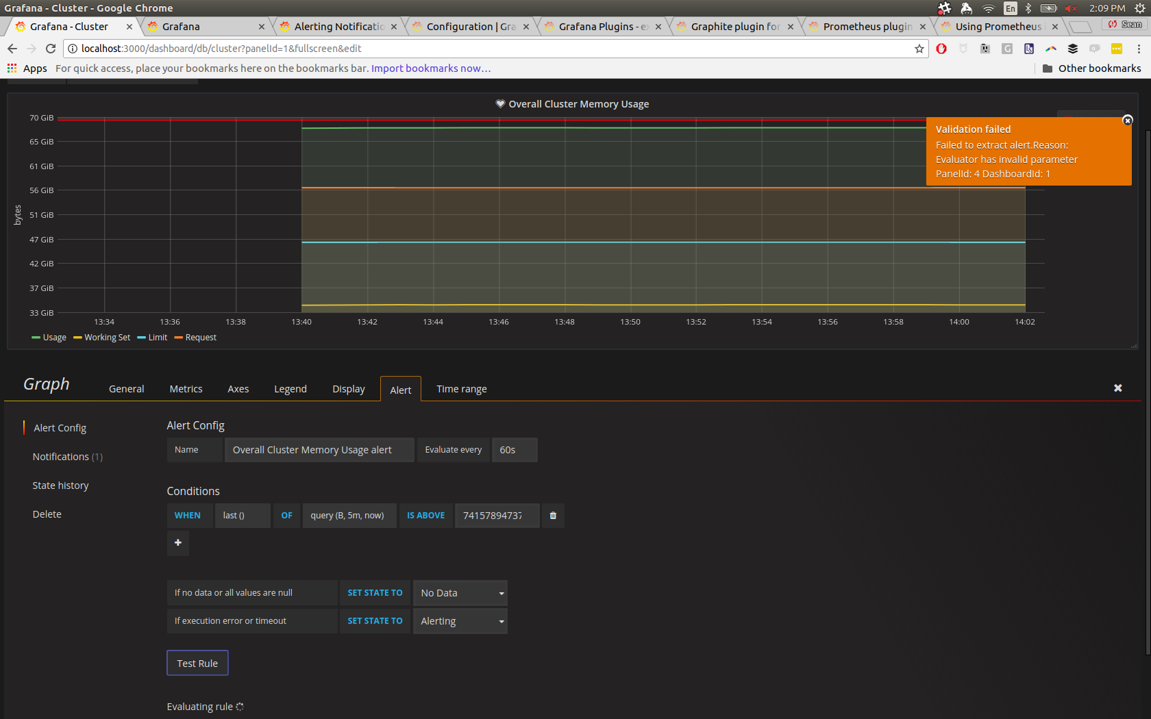Cannot test alert - Evaluator has invalid parameter · Issue #10803 ...