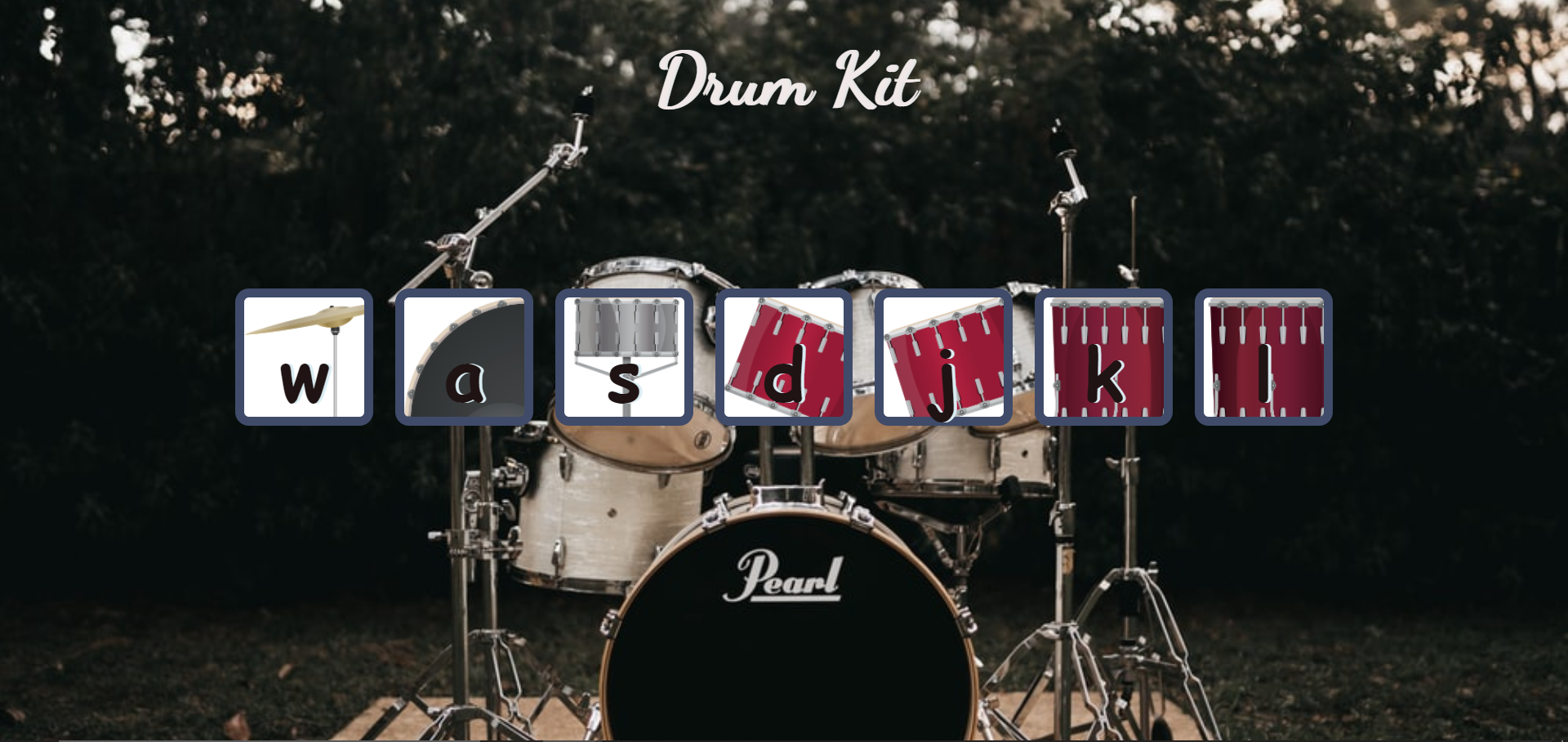 GitHub - sanesana/Drum-Kit: A virtual drum kit to be played by mouse ...