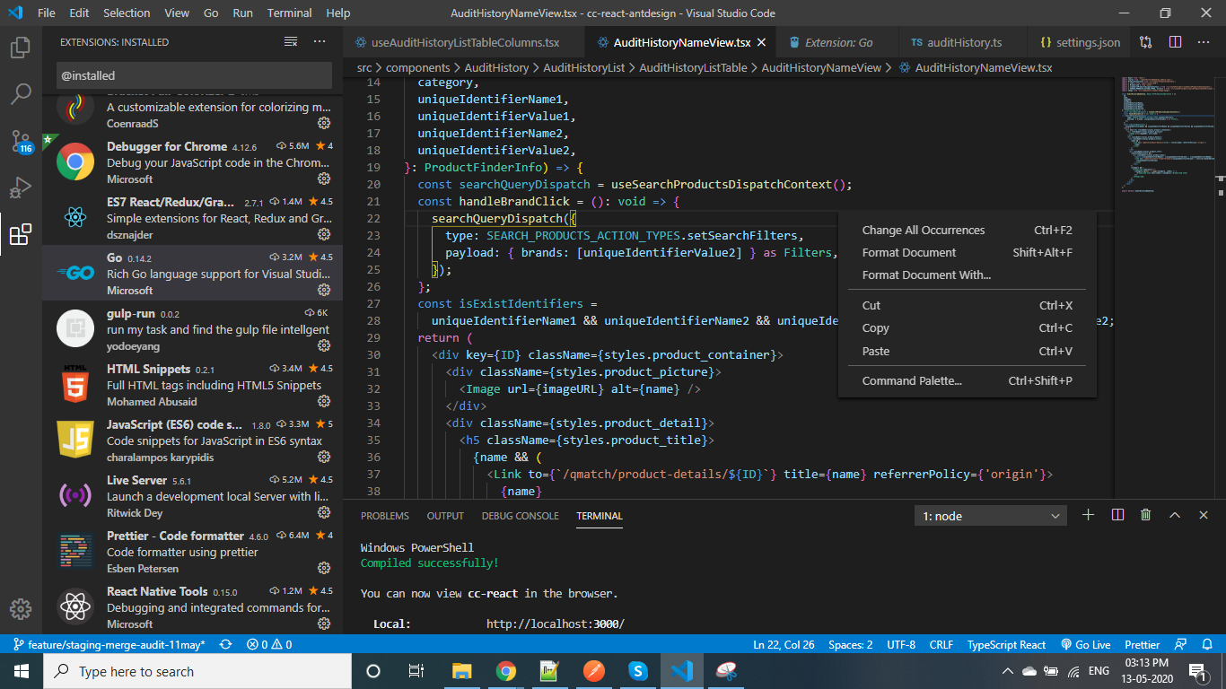 Go menu is not working · Issue #97690 · microsoft/vscode · GitHub