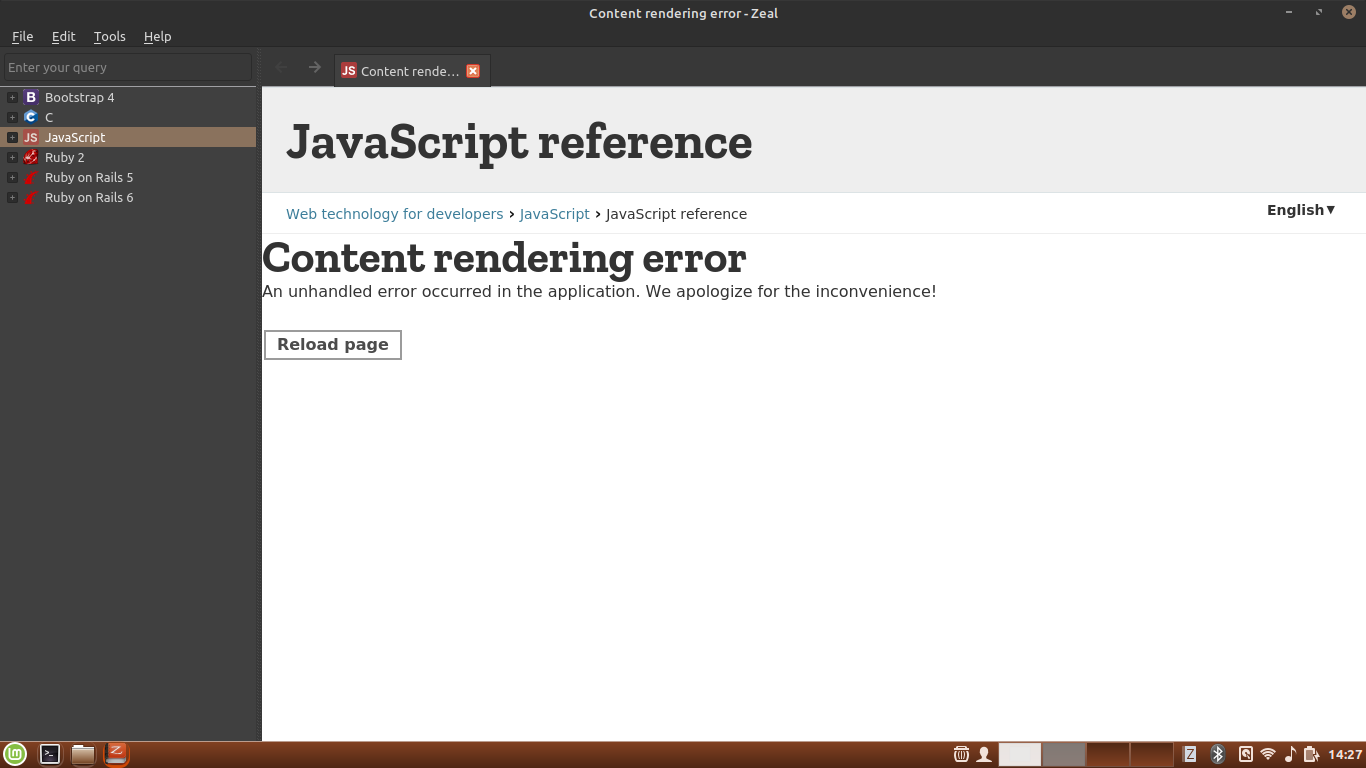 reading problem · Issue #1180 · zealdocs/zeal · GitHub