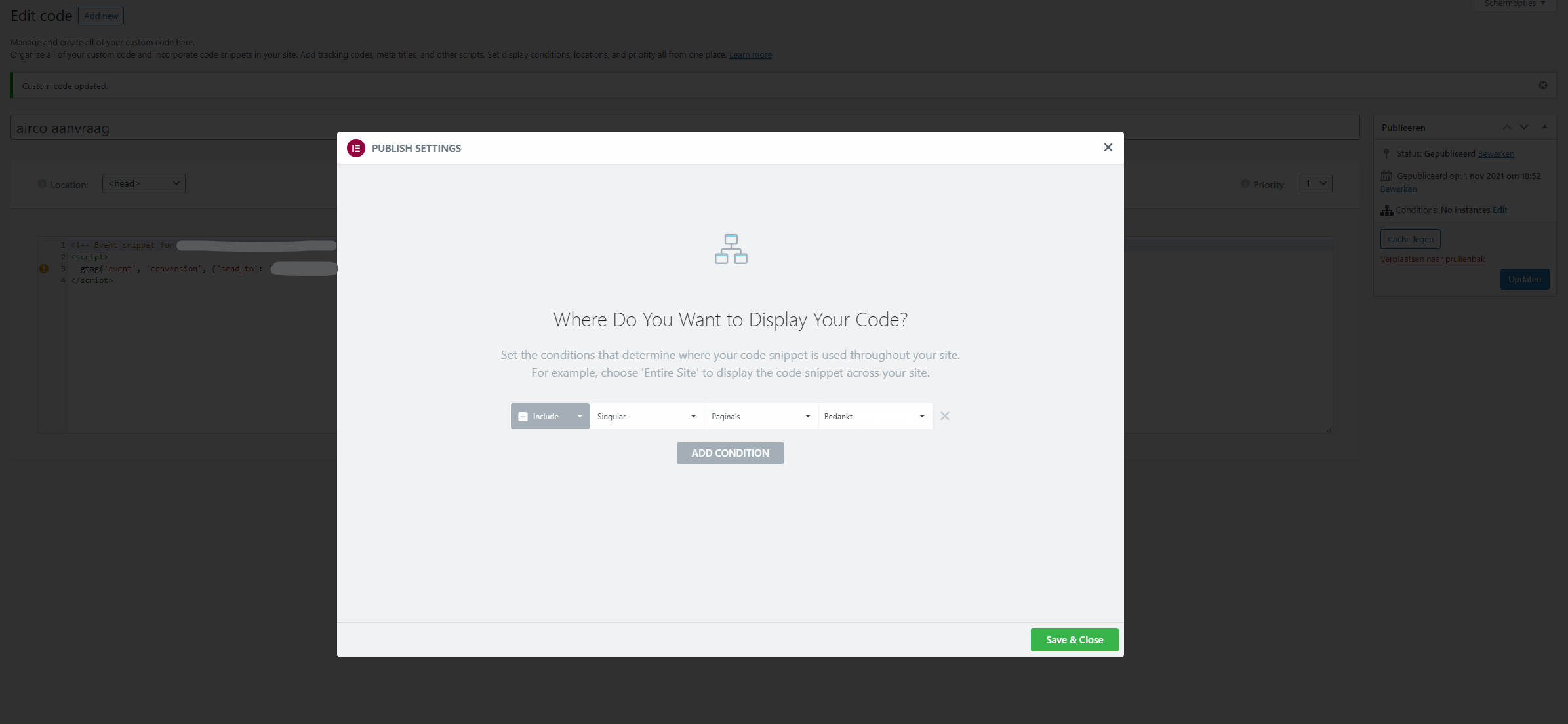 custom code - conditions - failed to fetch · Issue #16779 · elementor ...