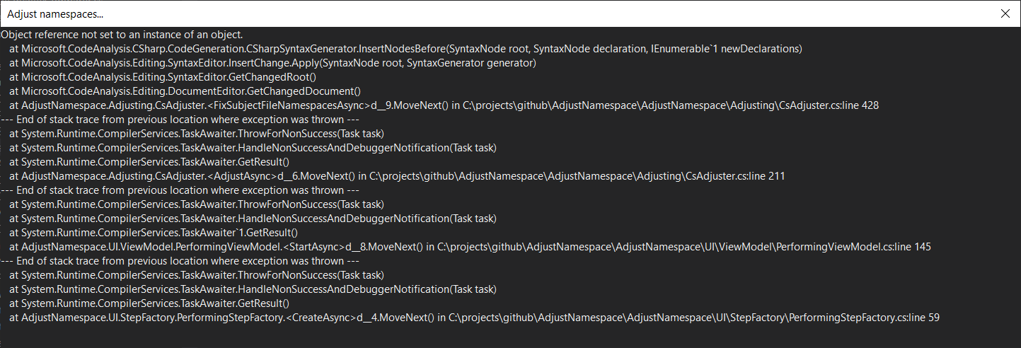 Null ref exception in `DocumentEditor.GetChangedDocument` · Issue ...