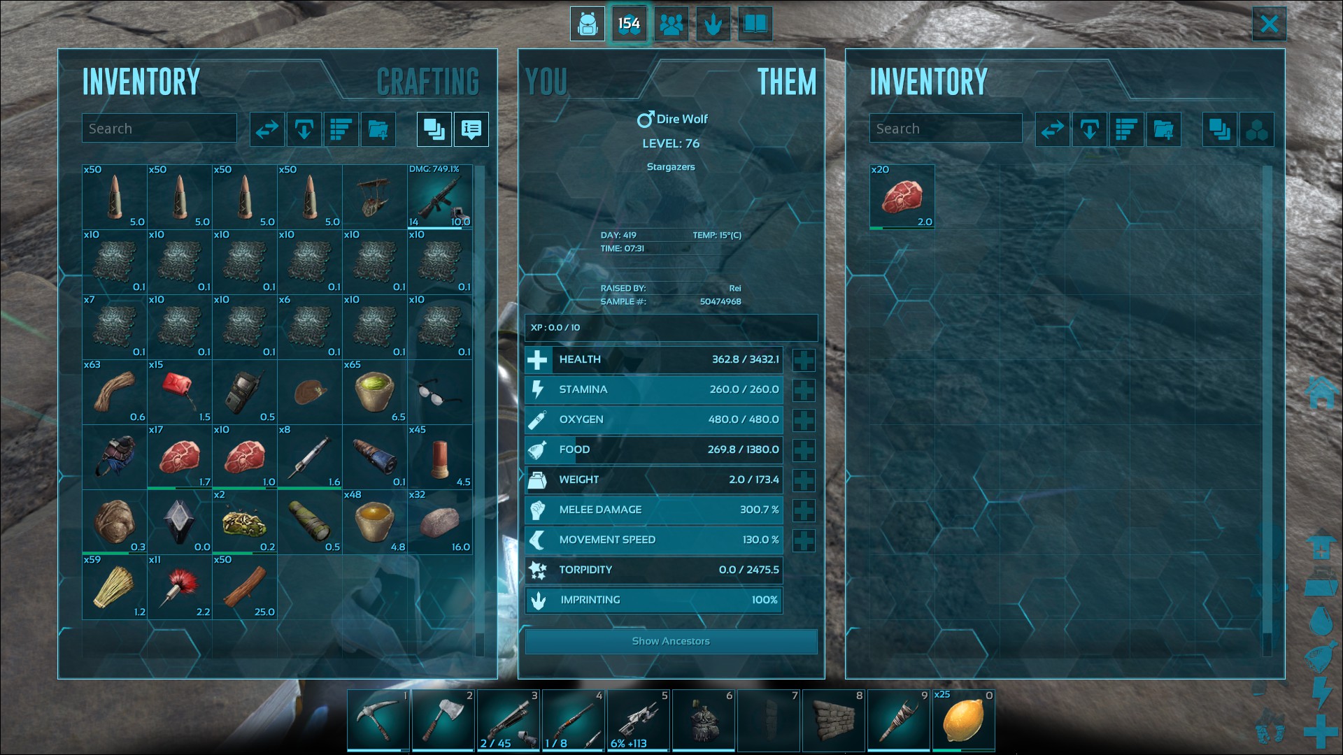 Unable to add breed direwolf · Issue #360 · cadon/ARKStatsExtractor ...