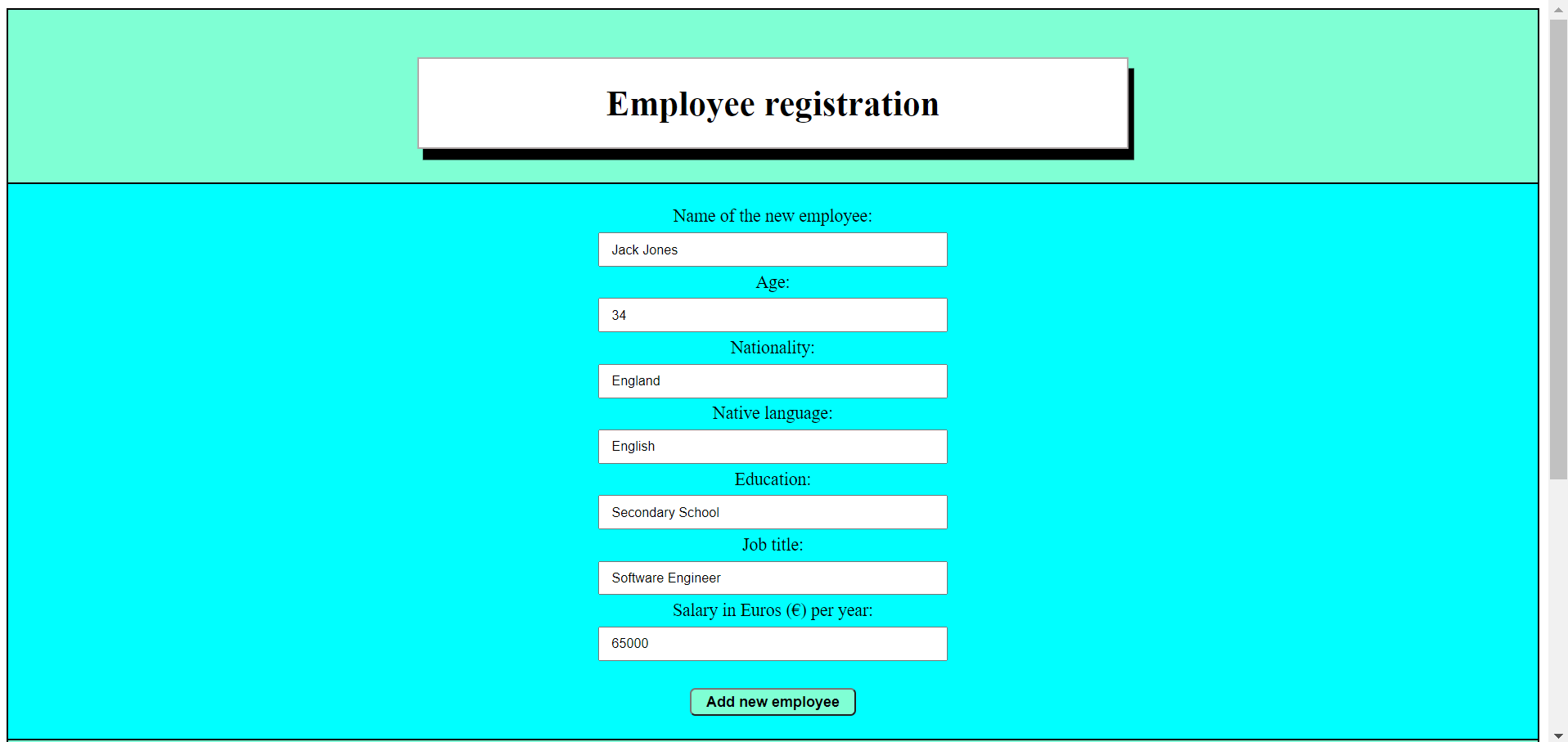 GitHub - edwinmursia/EmployeeAddingSoftware: Browser software where the ...