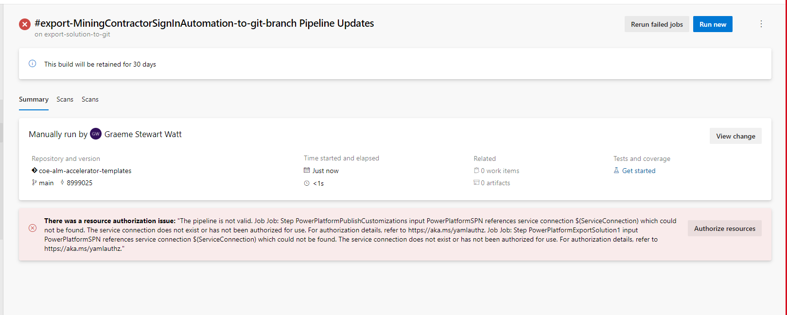 [AA4AM] Export Solution to Git error · Issue #607 · microsoft/coe ...