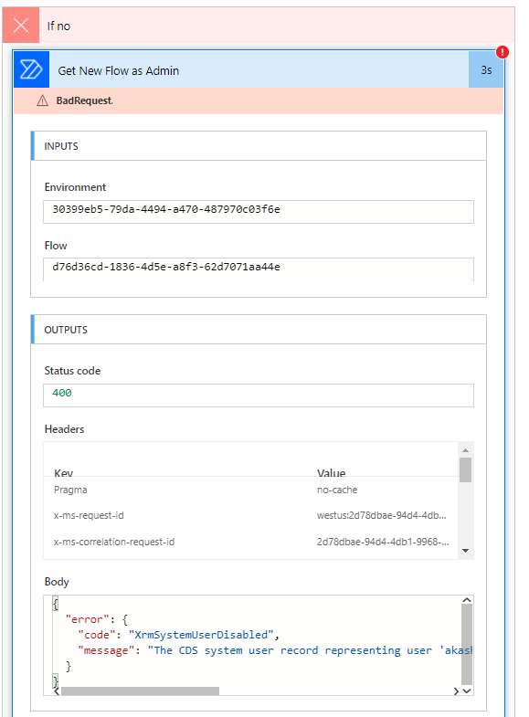 Teams (oakdale) Envts: Sync Template V2 Flow Disabled User error if ...