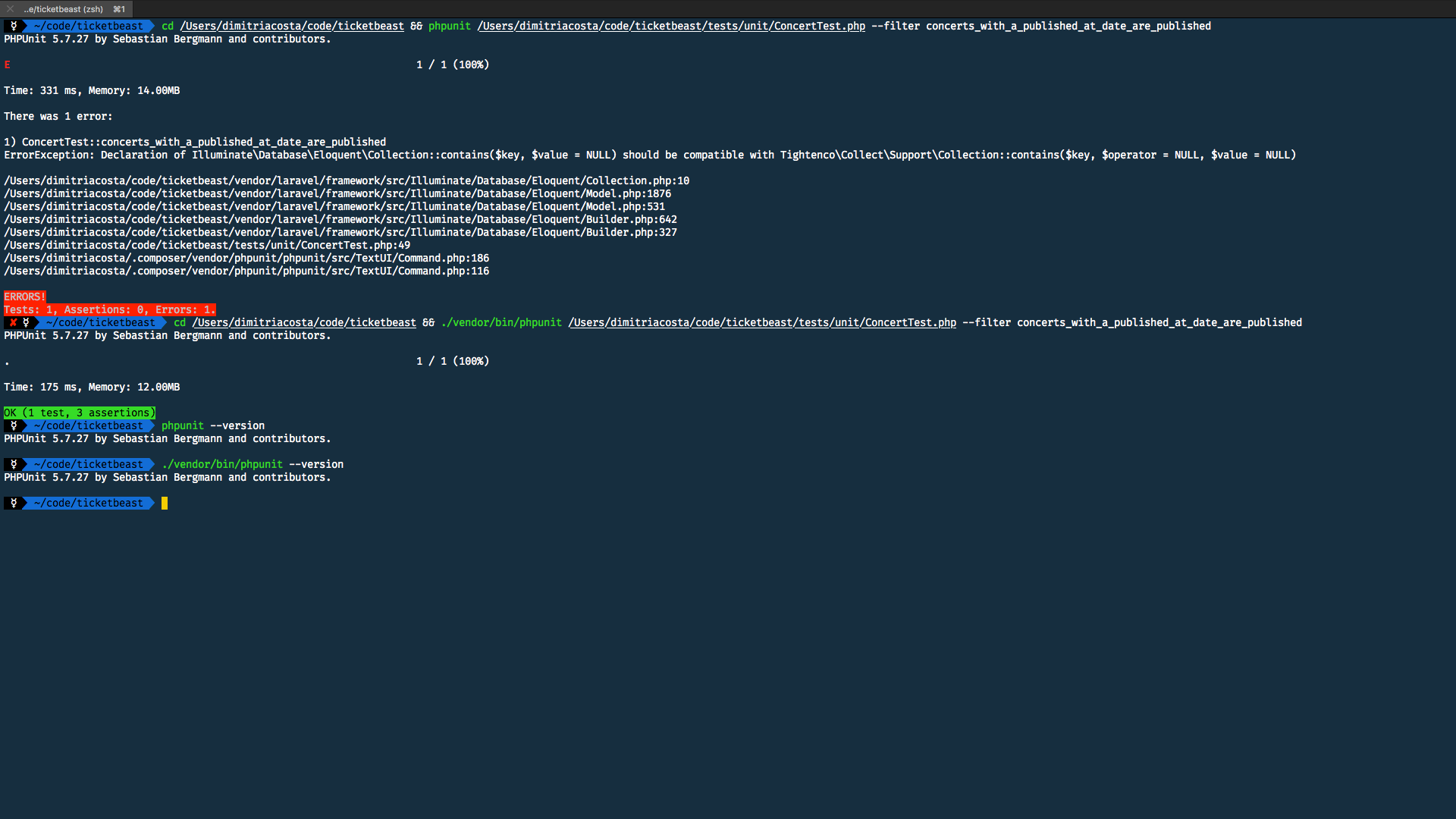 phpunit error while testing query scopes · Issue #79 · nothingworksinc ...