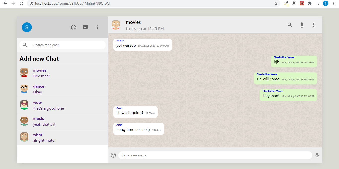 GitHub - shashi-varne/WhatsApp-web-clone: WhatsApp web clone with ...