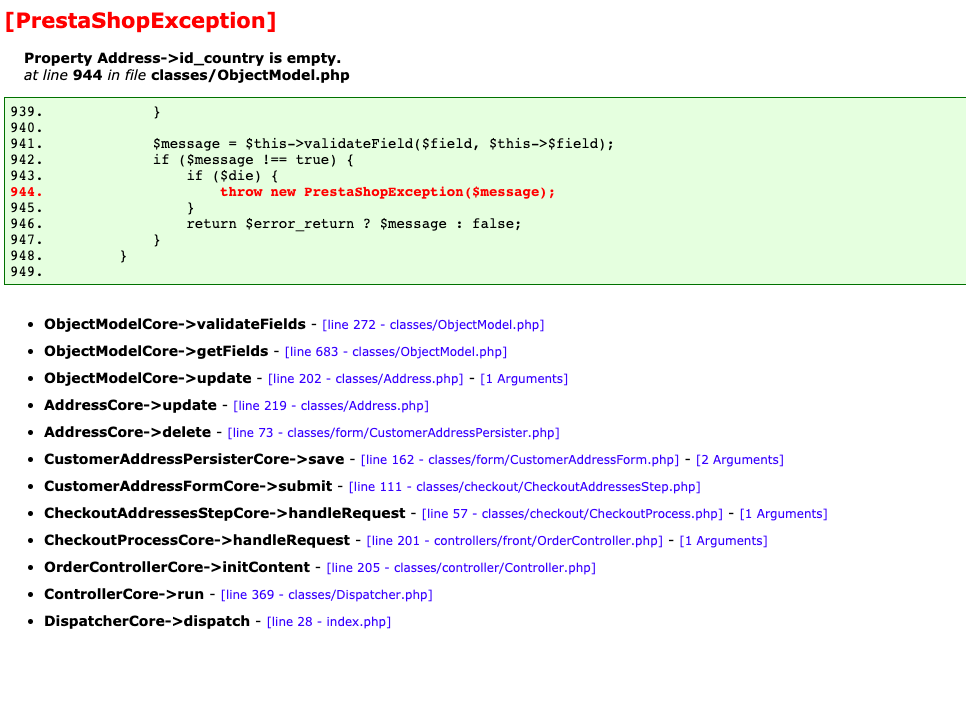 Prestashop exception · Issue #17218 · PrestaShop/PrestaShop · GitHub