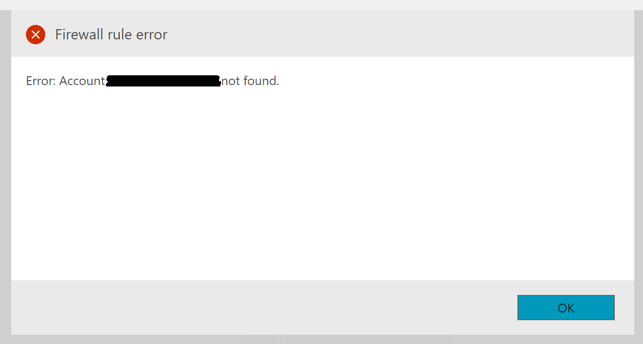 Create Firewall Rule failed with Account not found error · Issue #2500 ...
