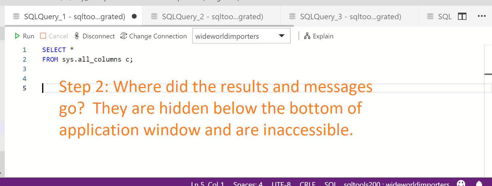 Query editor and results components should reapportion when application ...