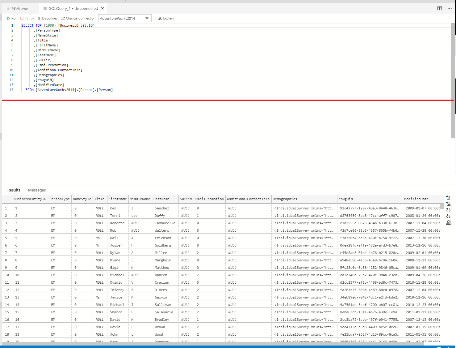 Query Results section isn't initially sized correctly · Issue #5700 ...