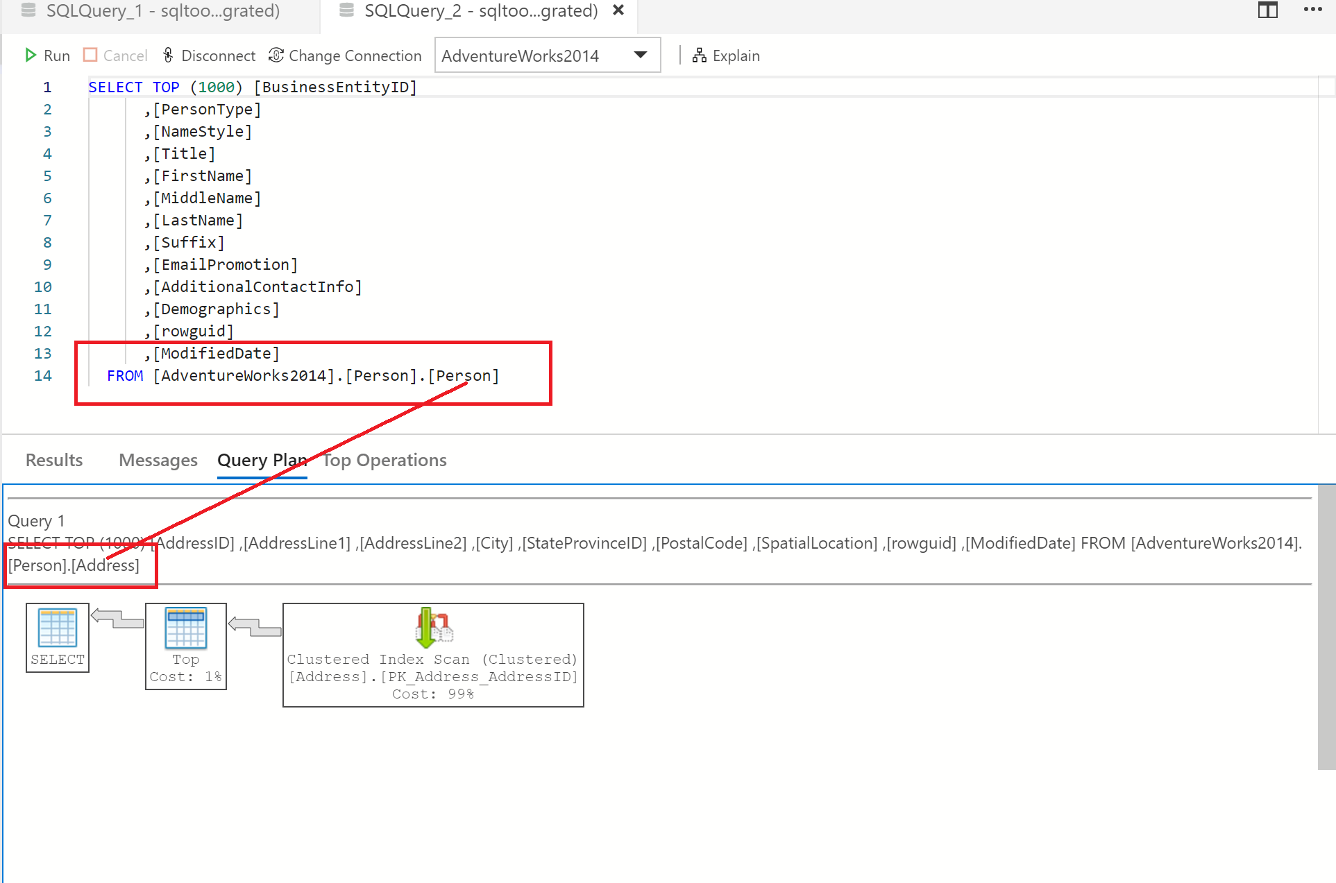 Query Plan tab is shown for incorrect query · Issue #5772 · microsoft ...