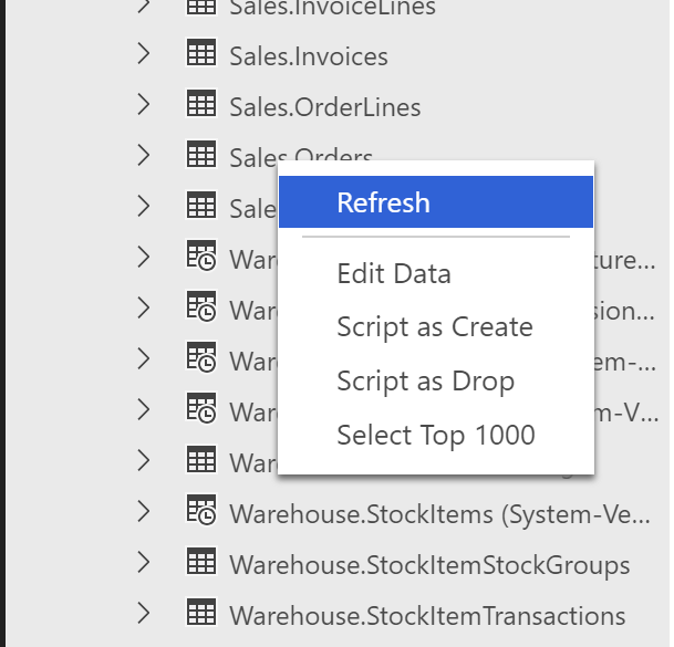 Object Explorer context menu items are in wrong order · Issue #6597 ...