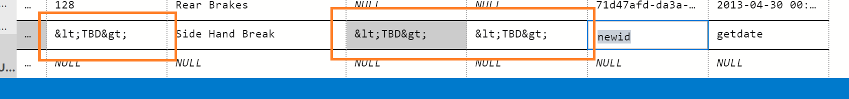 Column values incorrectly displayed when adding a new row with Edit ...