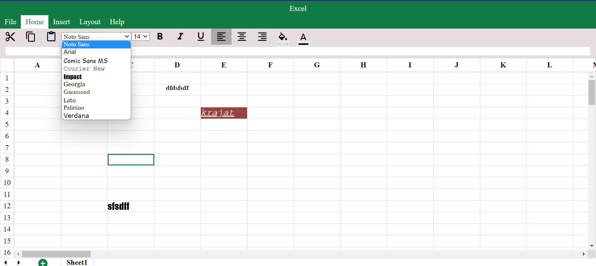 GitHub - krajat0110/Excel_Clone