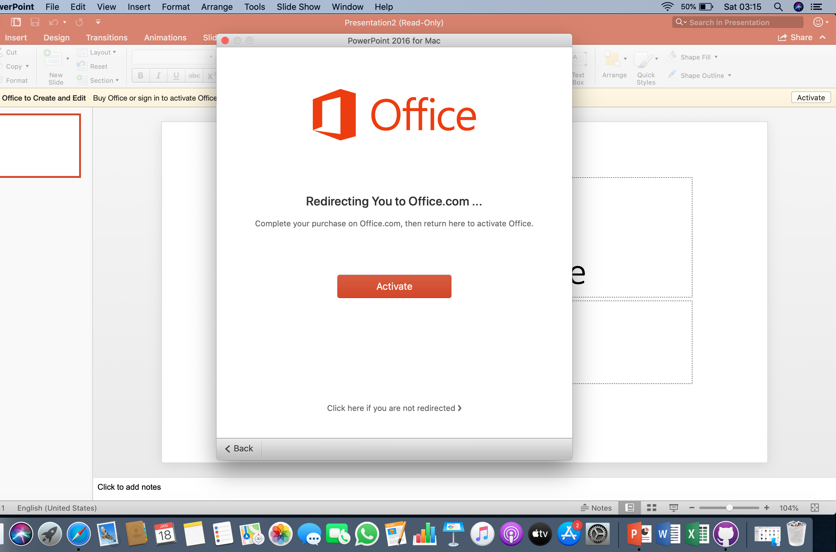 activate office for mac 2008