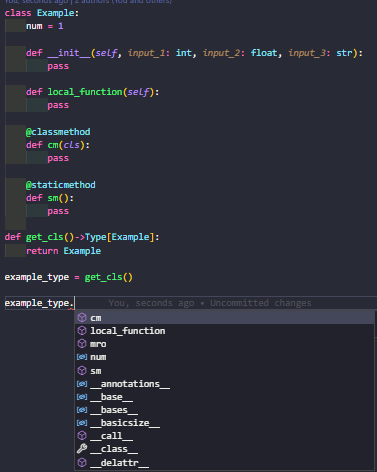 Returning Type[x] and trying to instantiate incorrectly displays inputs ...