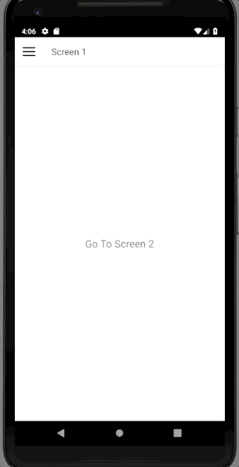 side menu stays open when going back