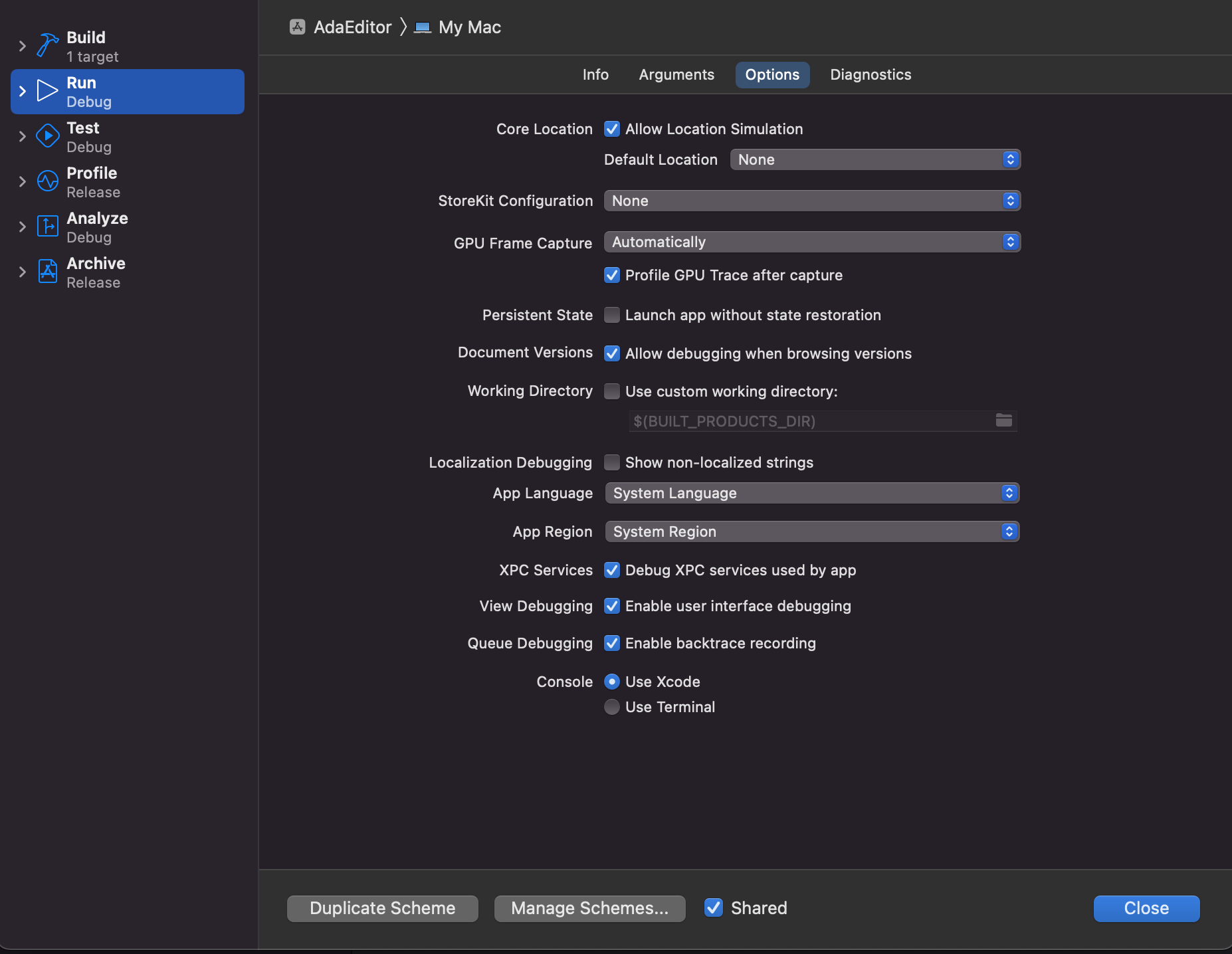 GPU Frame Capture not included in Scheme configuration · Issue 4673