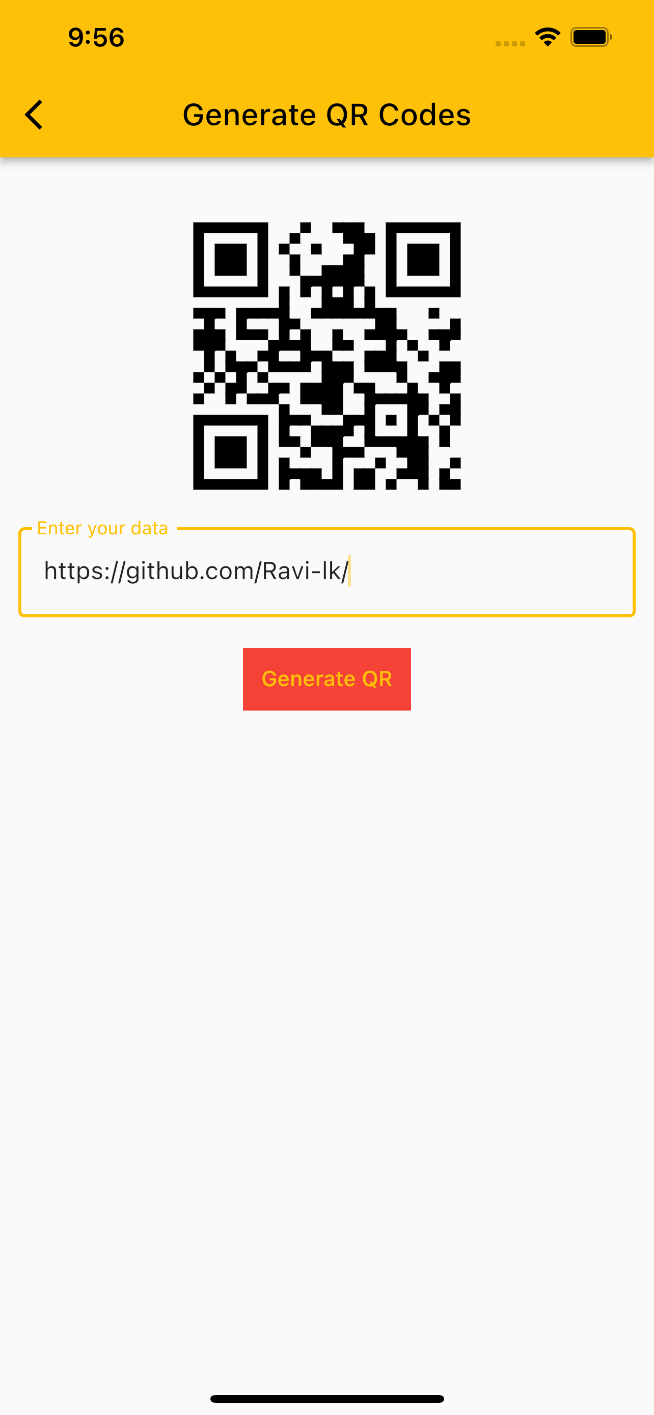 GitHub - Ravi-lk/qrcodeapp: Simple QR code application made with Flutter