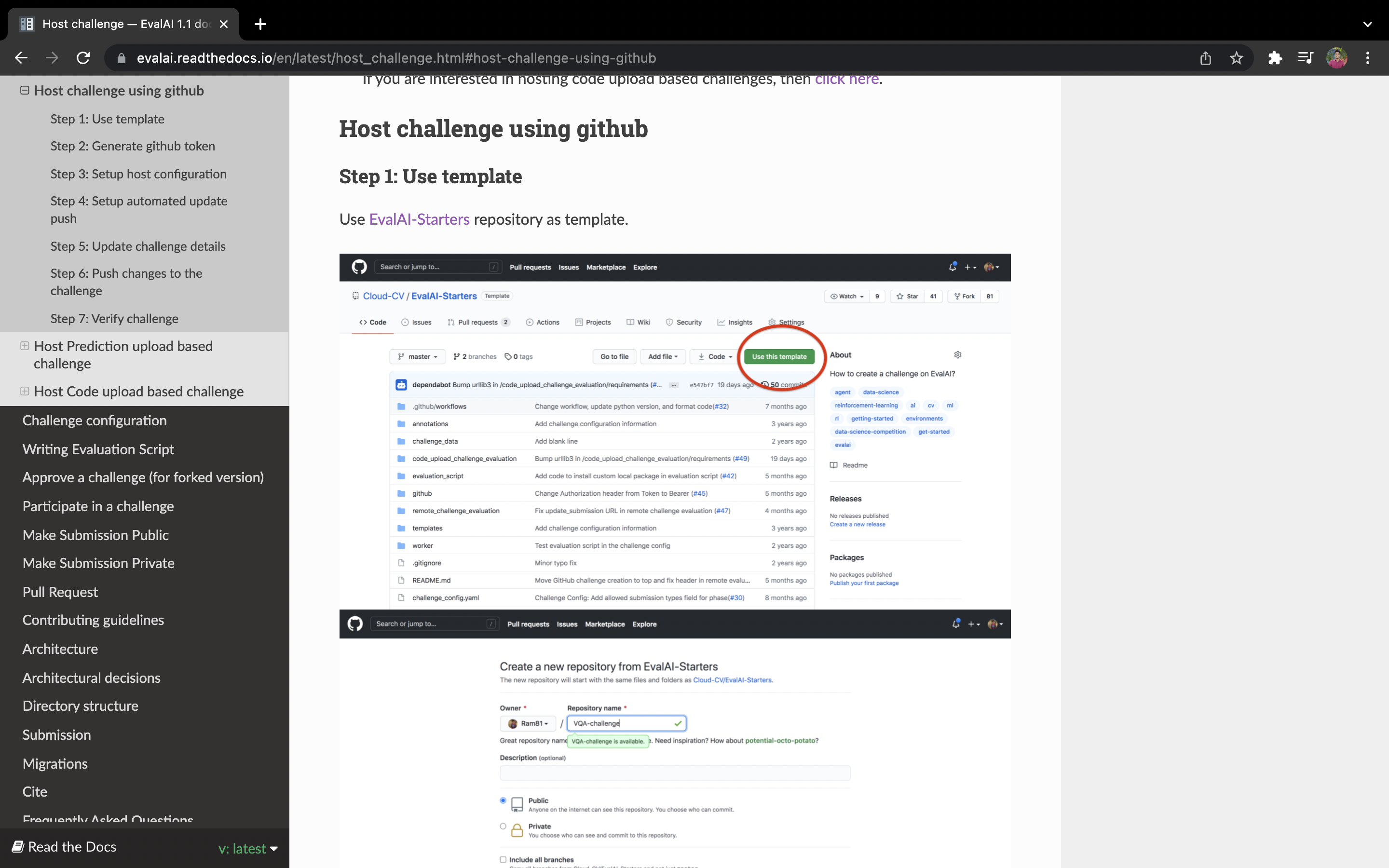 In Docs Change link in Host Challenge using Github in step 1. · Issue ...
