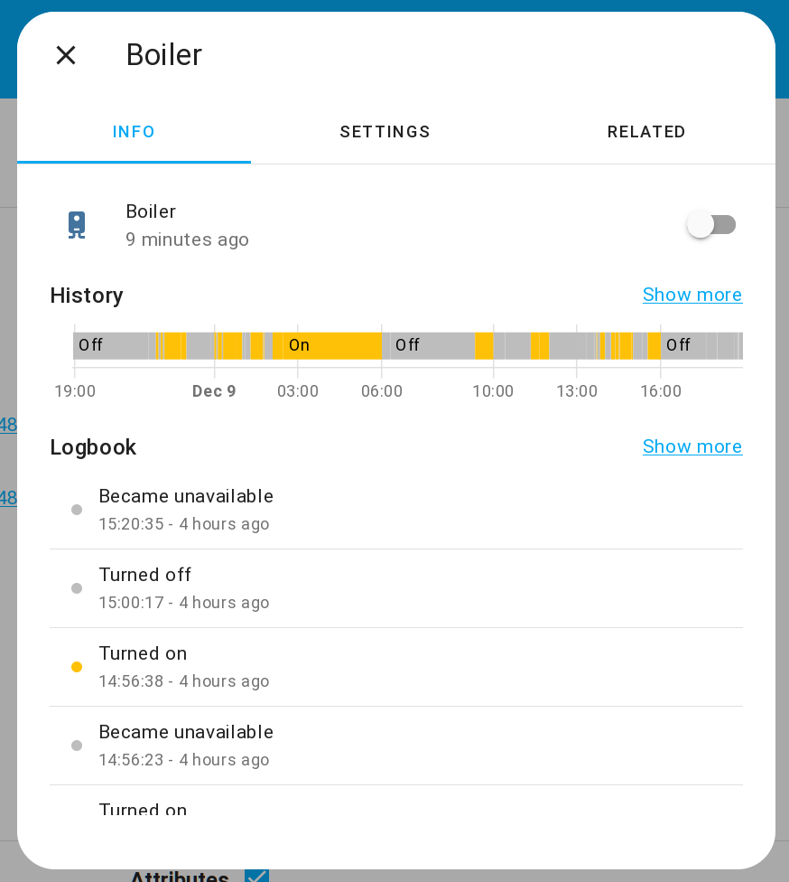 "Unavailable" state color in UI is the same as "Off" color · Issue ...