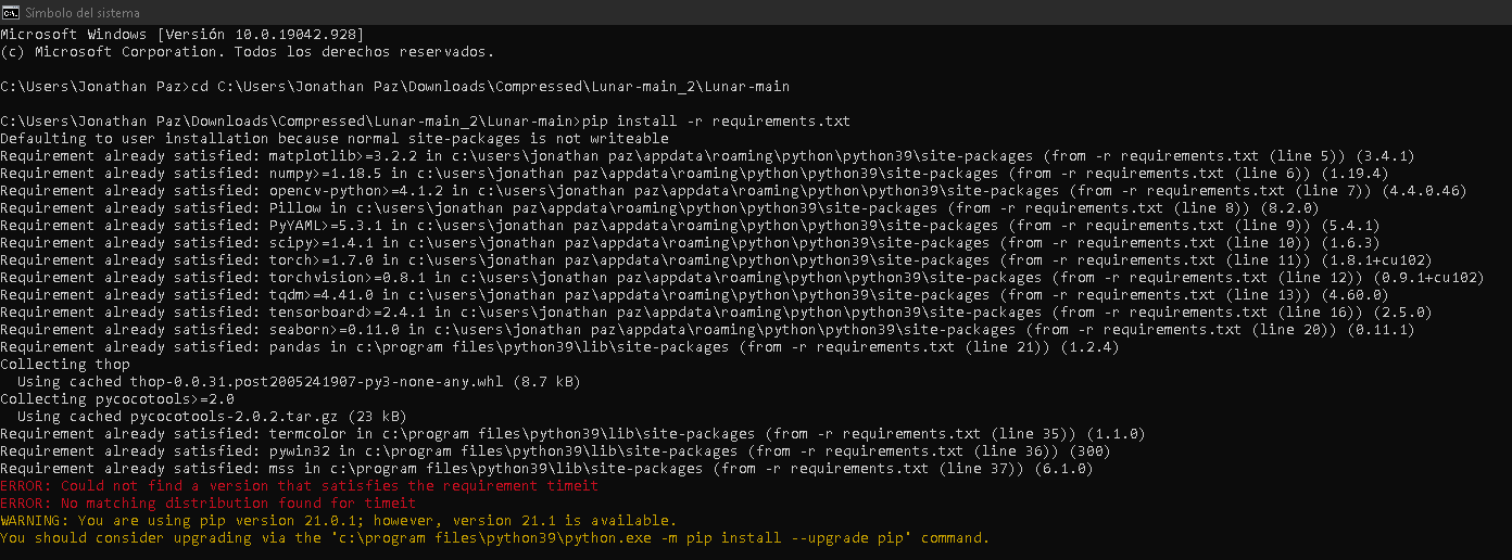 Could not find a version that satisfies the requirement ctypes · Issue ...