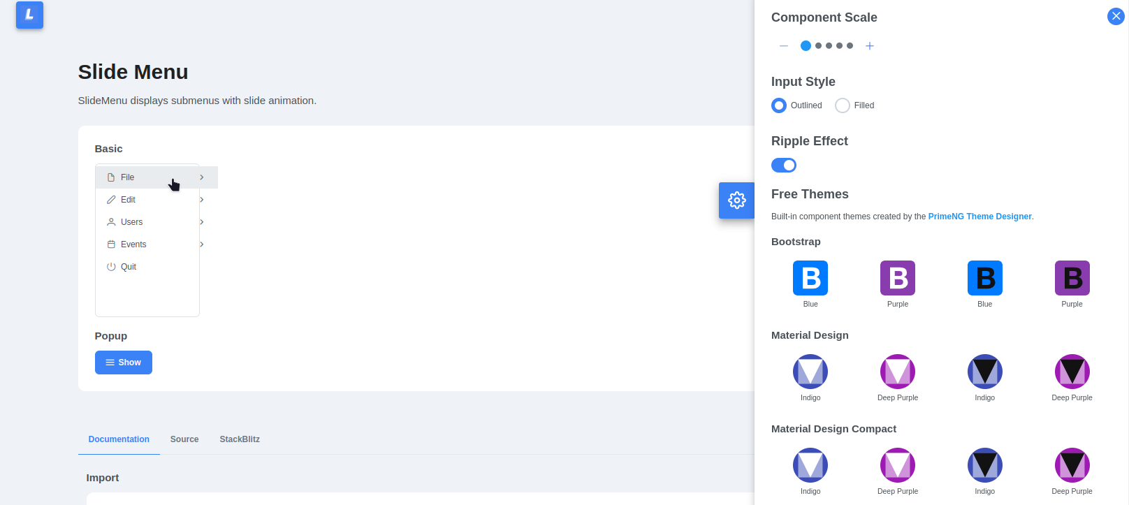 Slide Menu issue · Issue 11543 · primefaces/primeng · GitHub