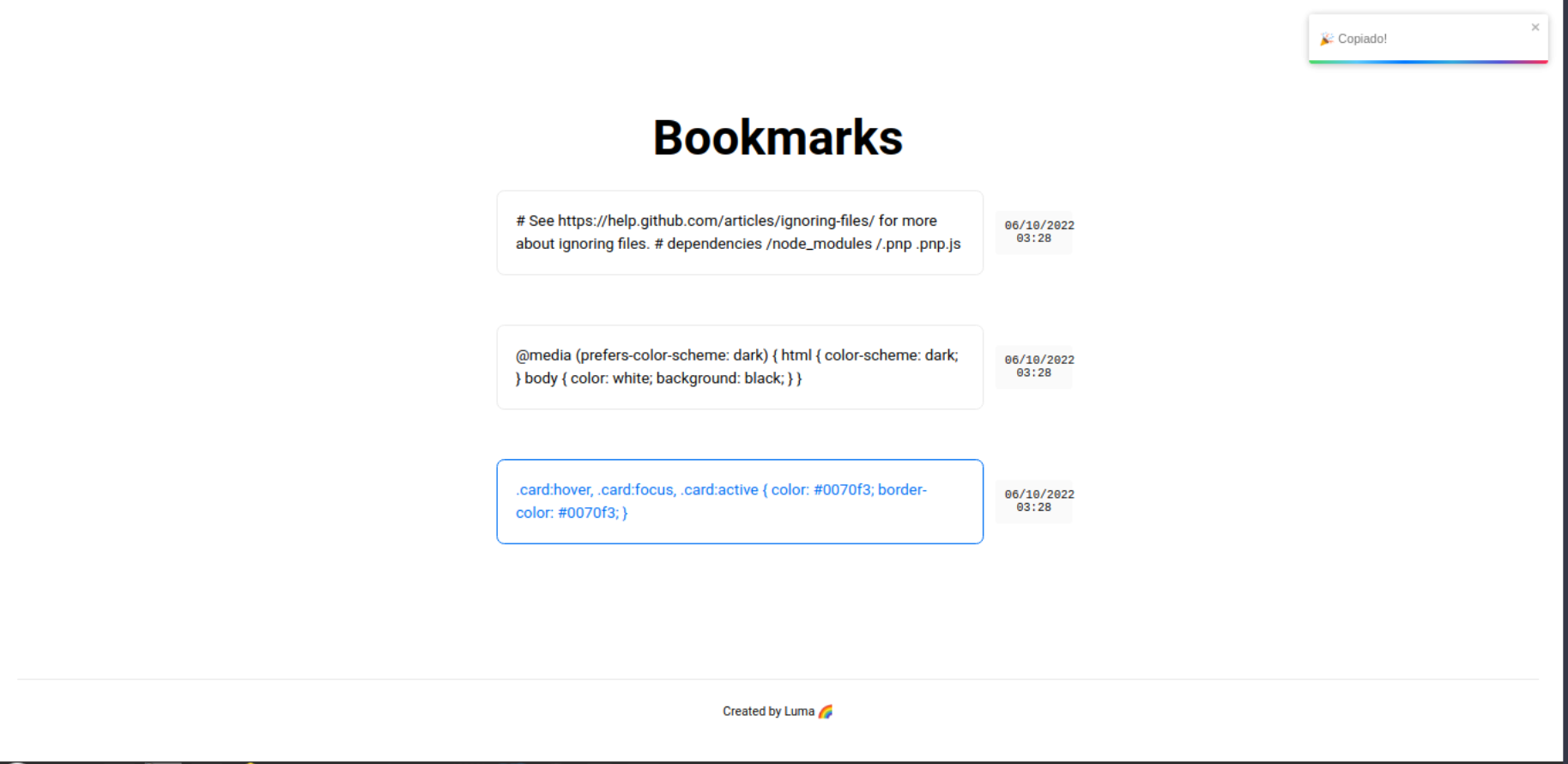 GitHub lumamontes/clipboardhistory Simple website to store clipboard
