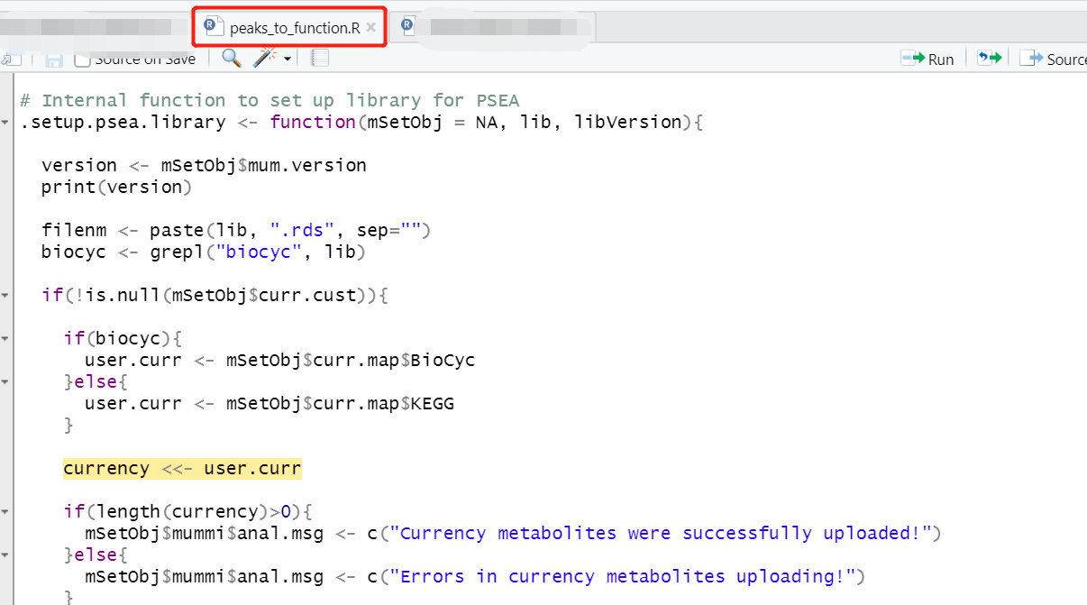 Error in: MSpeaks to pathway module(currency/ adducts cuatomization ...