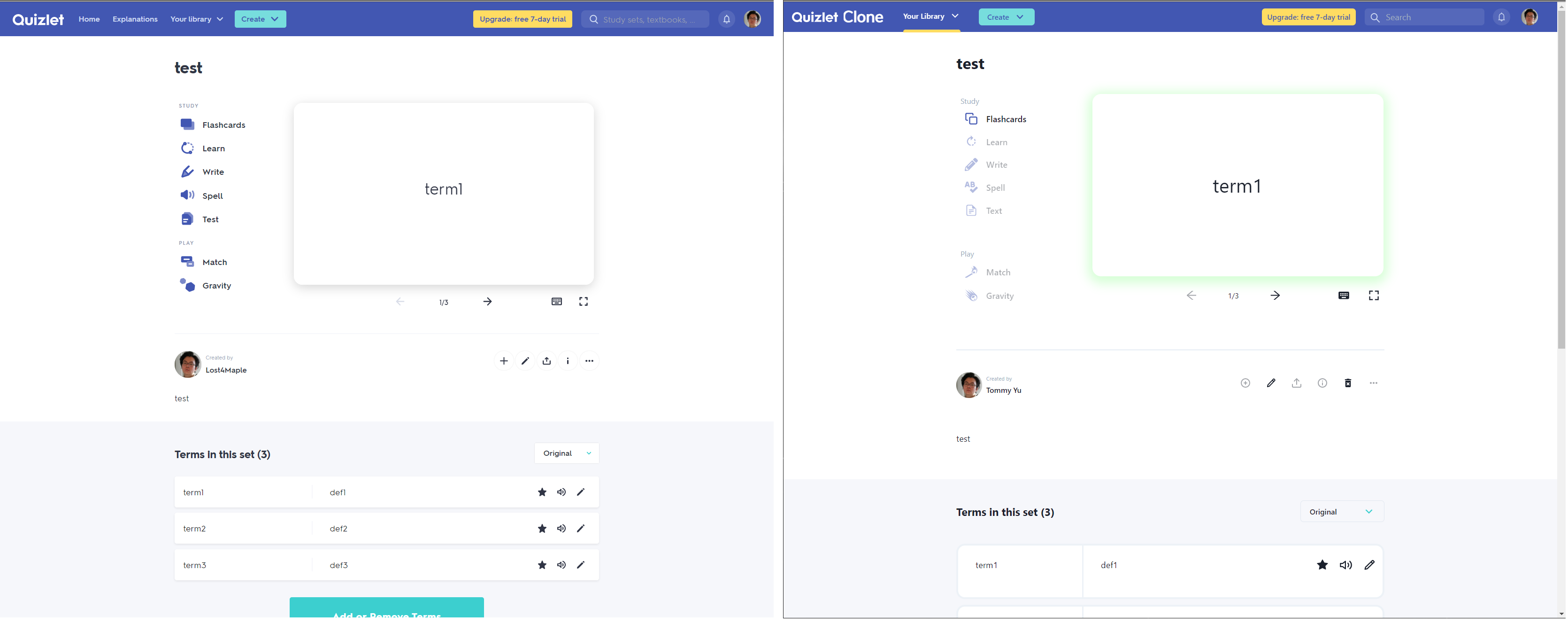 GitHub TinyEggRoll/quizlet_clone