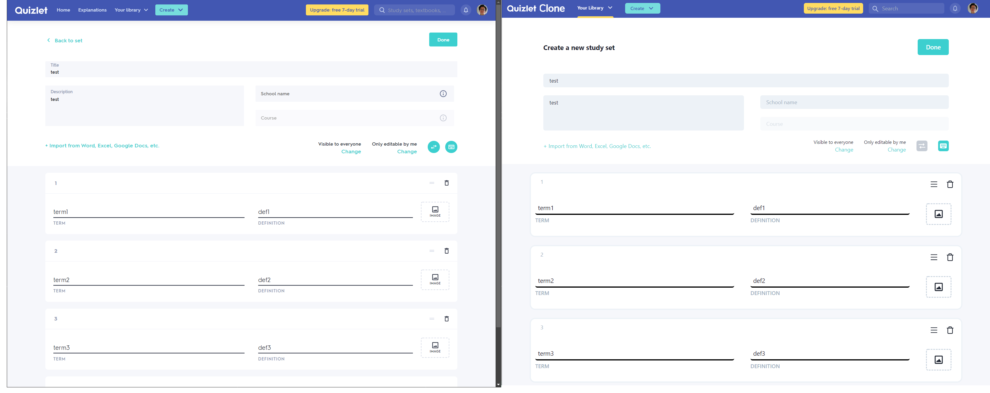 GitHub TinyEggRoll/quizlet_clone