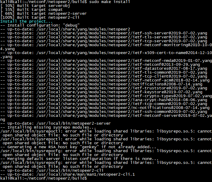 ./netopeer2-server -d ? Module "ietf-netconf" feature "writable-running ...