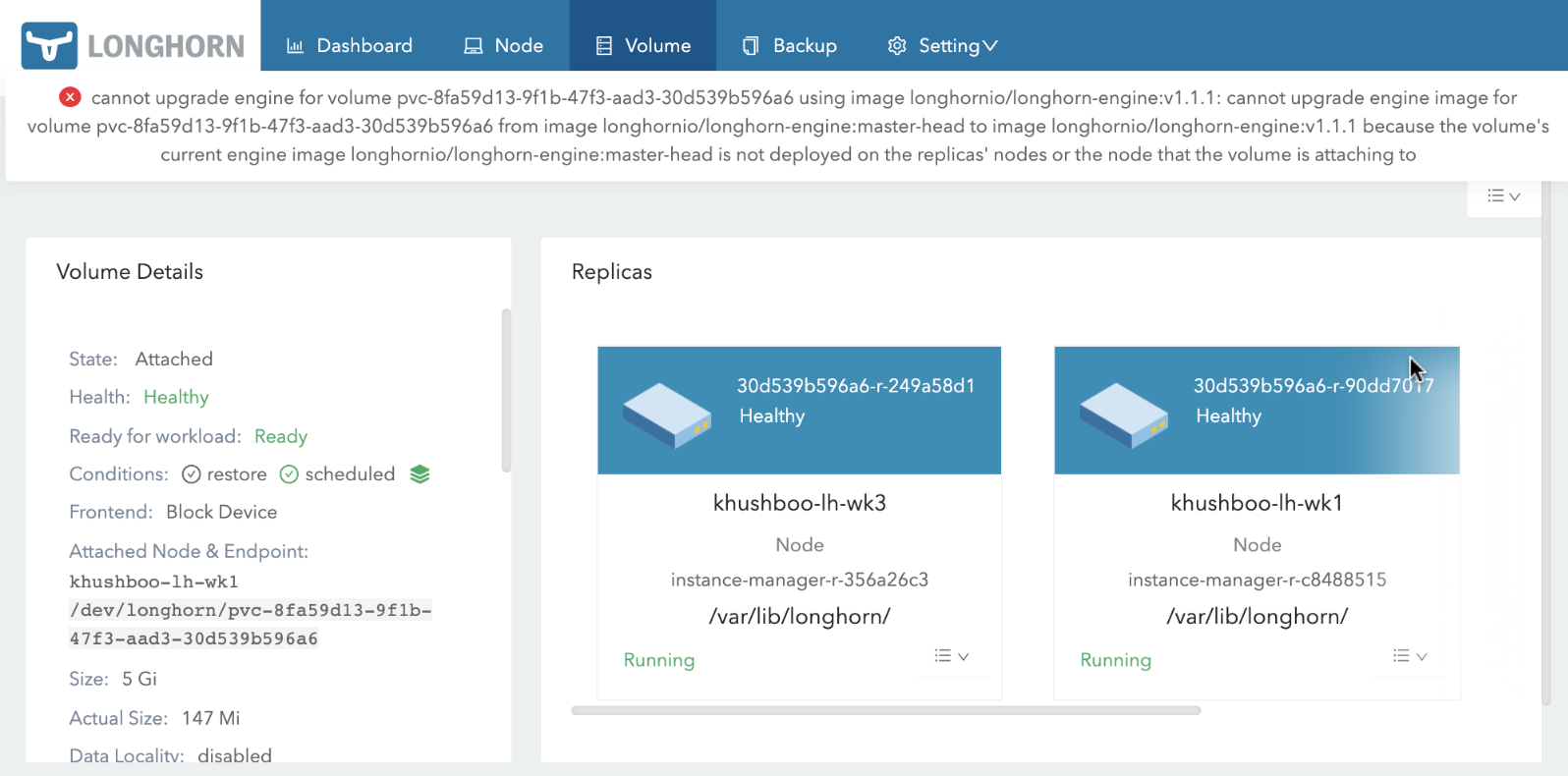 [BUG] /engineUpgrade API error handling · Issue #2289 · longhorn ...