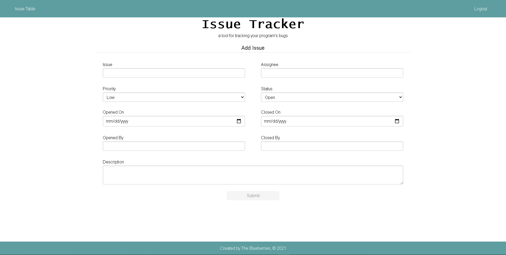 GitHub - hobbs131/Issue_Tracker: Issue Tracker is a full-stack ...