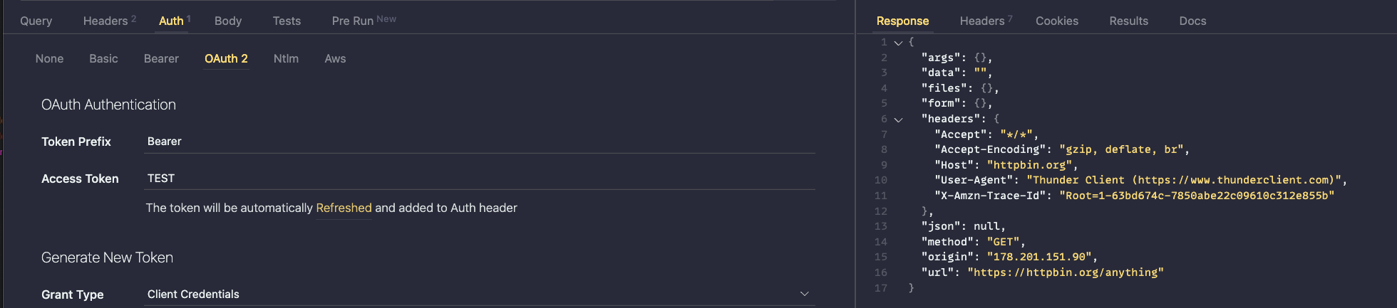 OAuth 2 token not being added to the request · Issue #847 ...