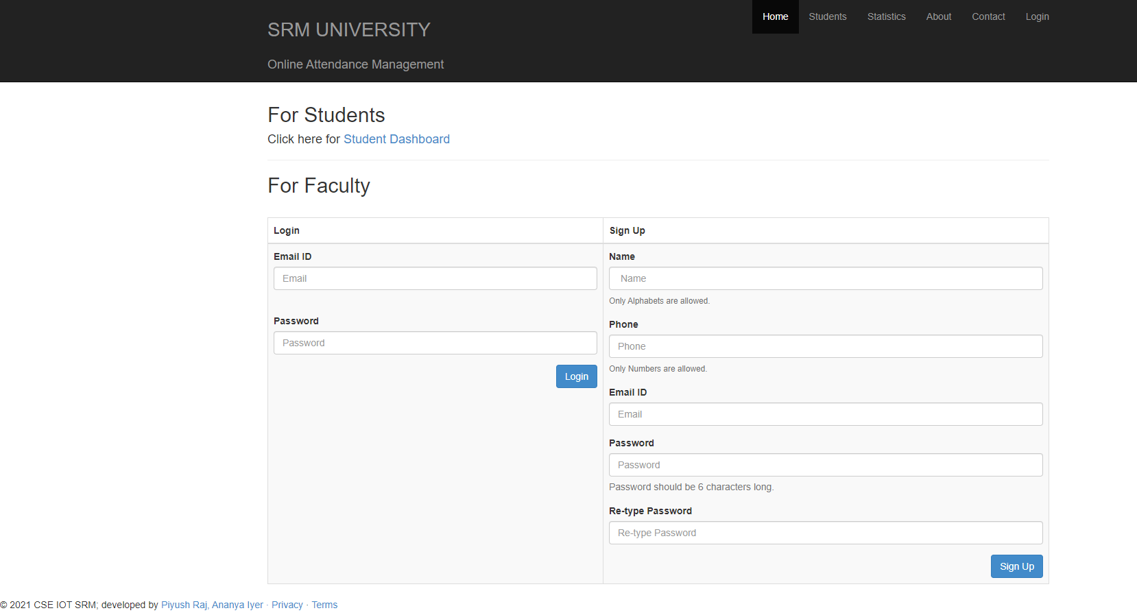 GitHub - Ananya-Iyer8/Online-Attendance-Management-System: Online ...