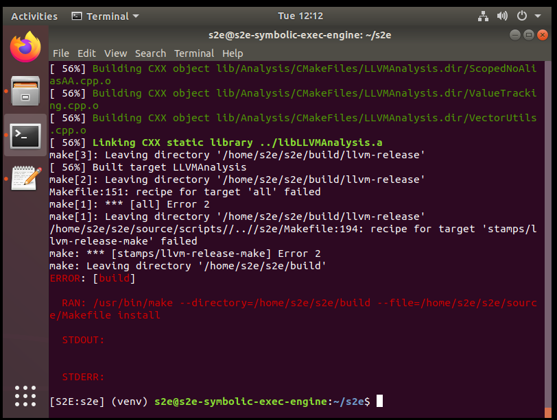 ERROR: [BUILD] · Issue #378 · S2E/s2e-env · GitHub