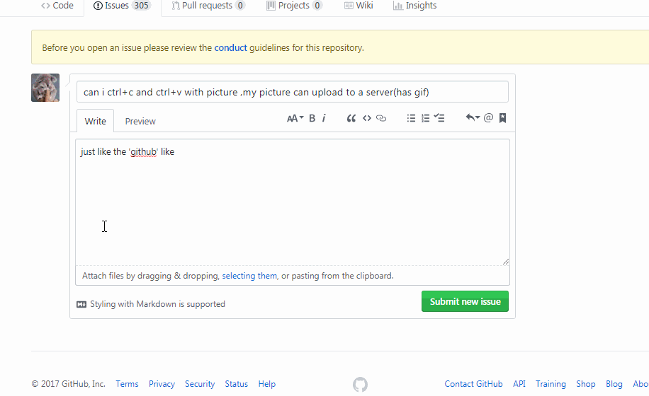 Can i ctrl+c and ctrl+v with picture ,my picture can upload to a server
