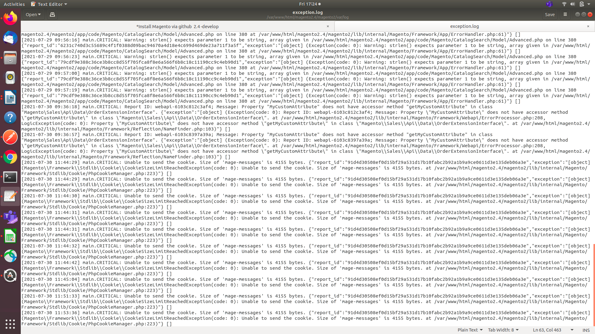 Cookie mage-messages gets polluted on post error and will