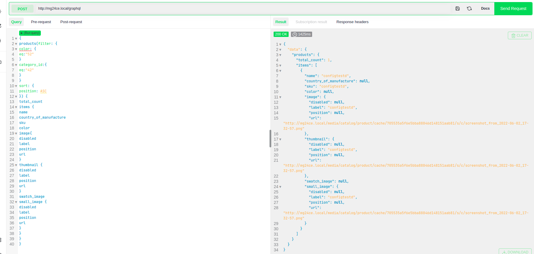 Magento 2 GraphQl Products Query should return Child Variant Image Url