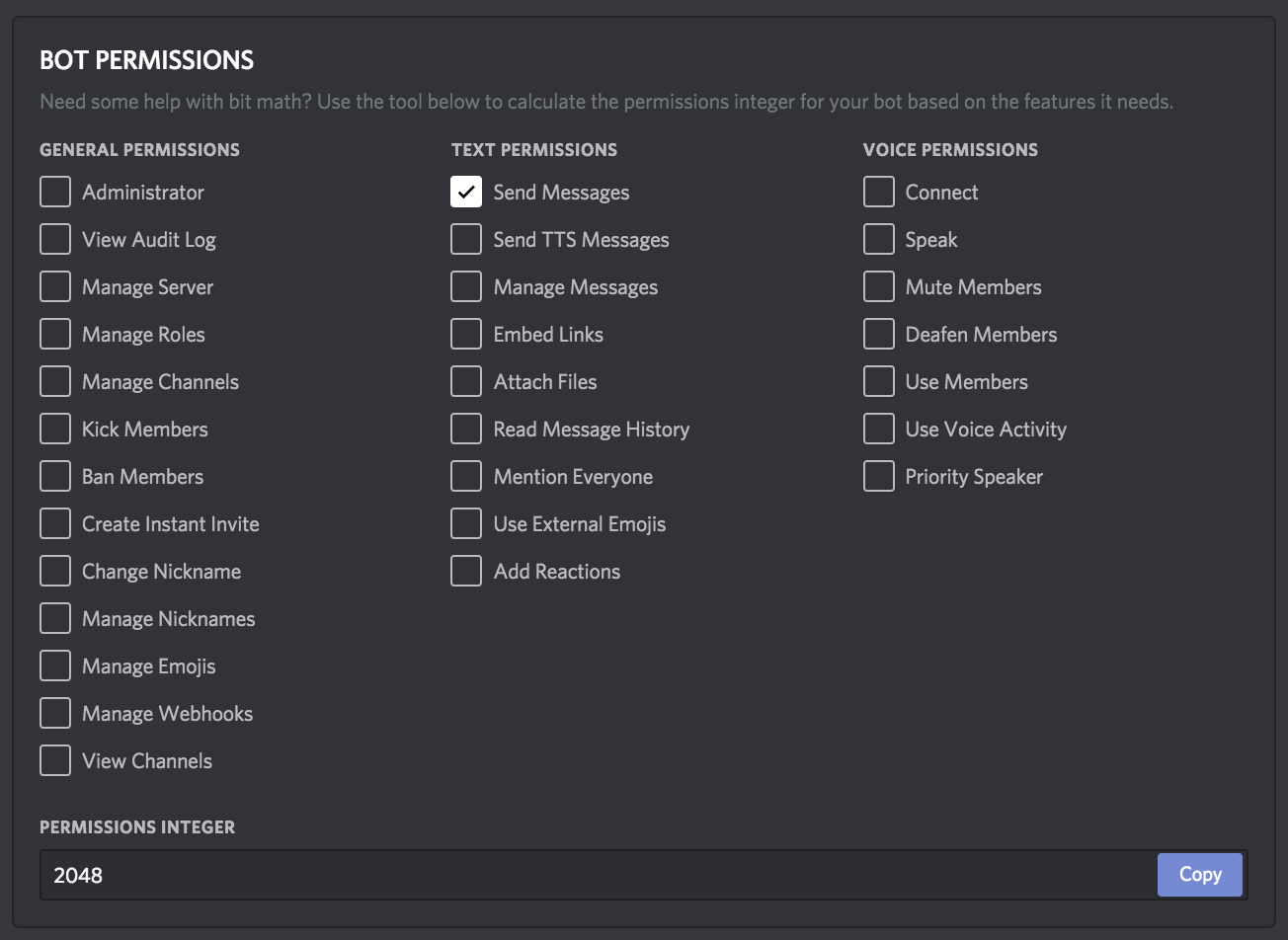 bot permissions
