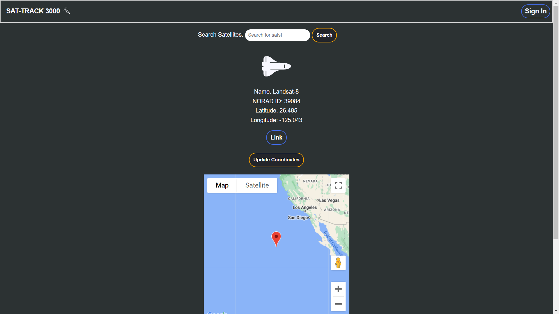 GitHub - Blackflare002/satellite-tracker: Satellite tracking app, shows ...