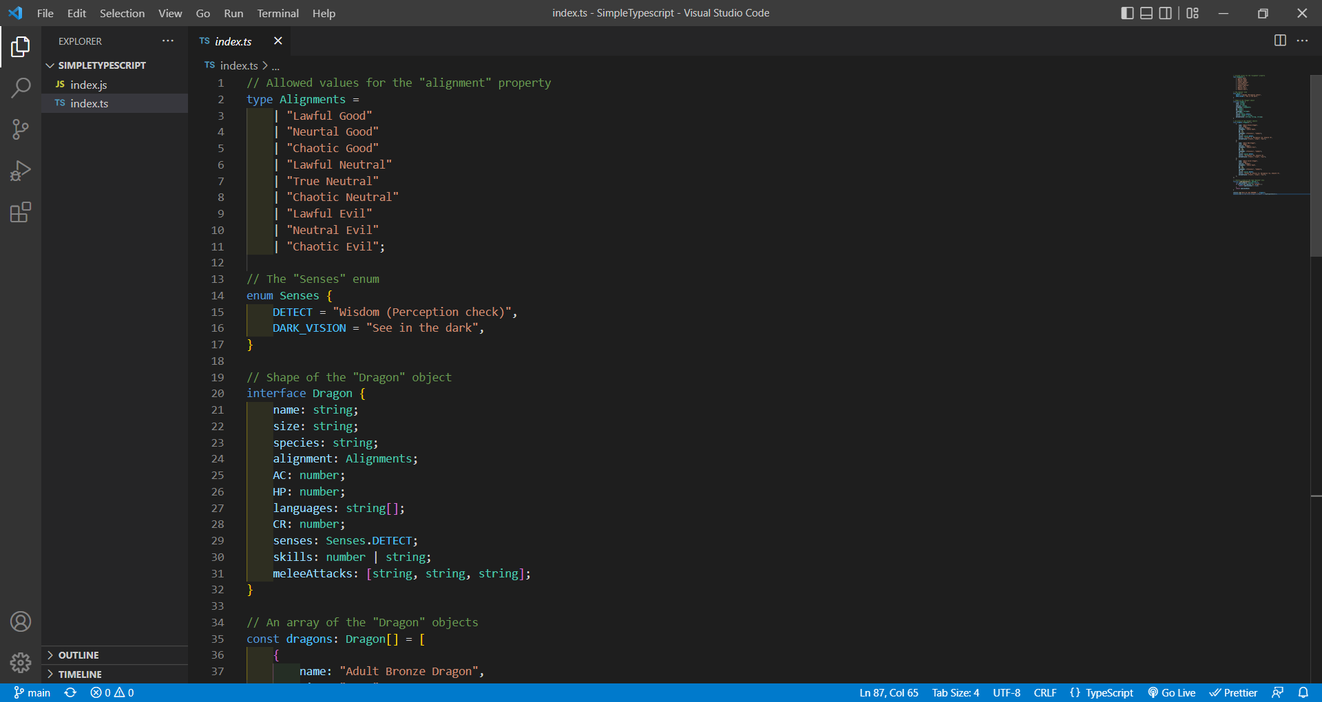 GitHub - Blackflare002/SimpleTypescriptDragons: A simple TypeScript ...