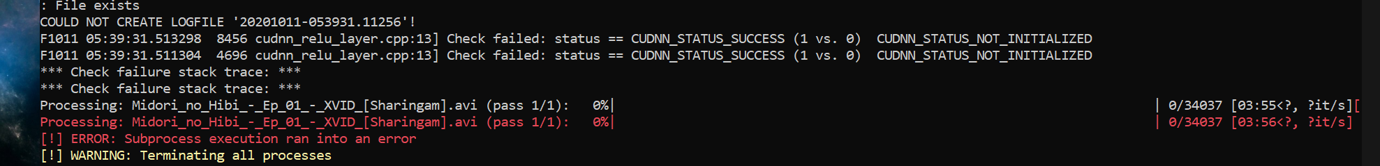 Subprocess execution ran into an error · Issue #381 · k4yt3x/video2x ...