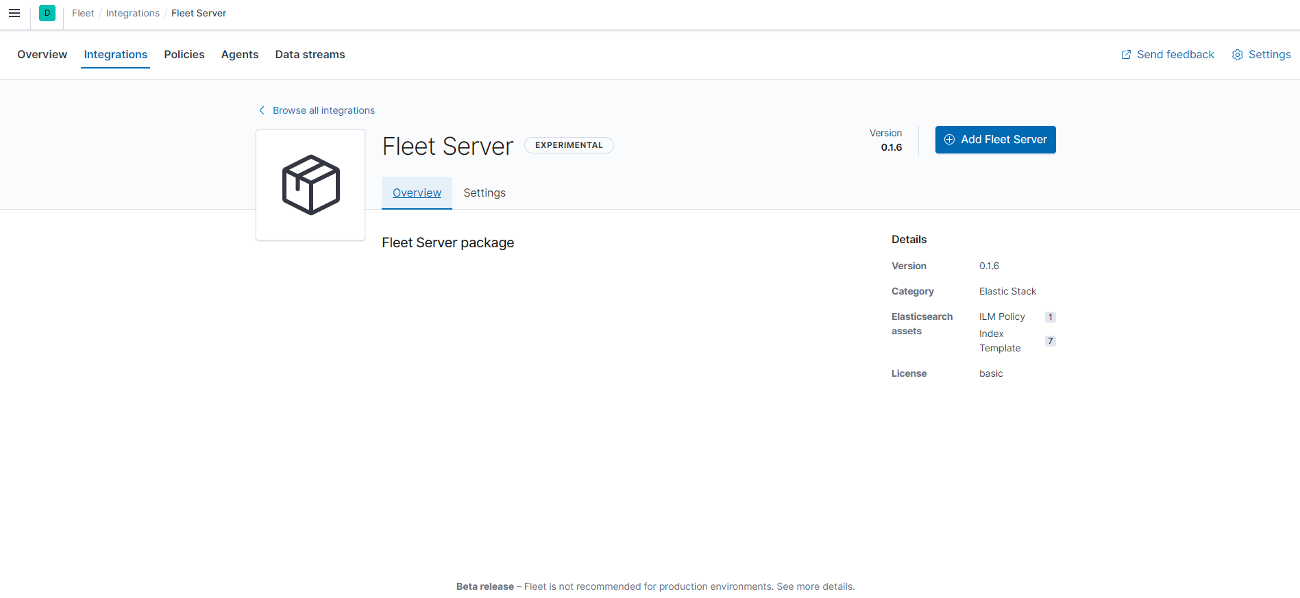 FleetServerPackageOvervieww