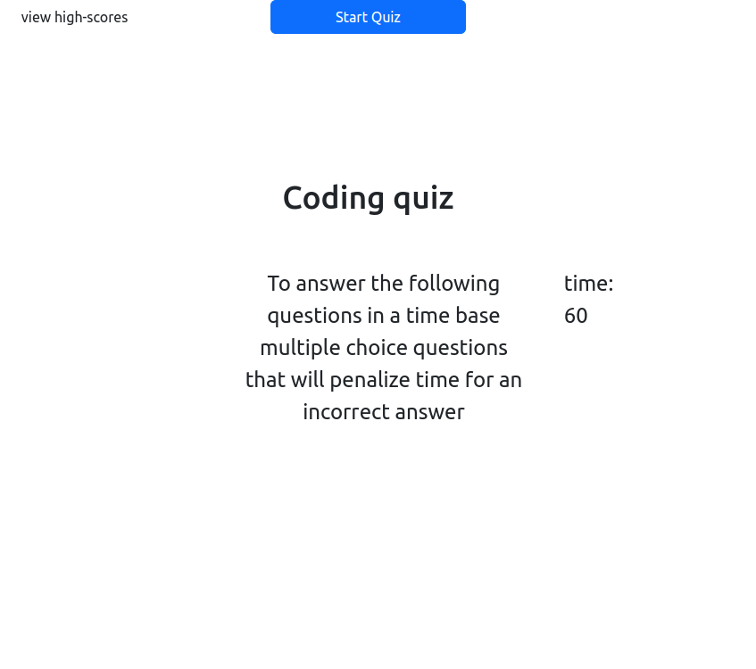 GitHub - RafaelPreziaGomes/coding-quiz