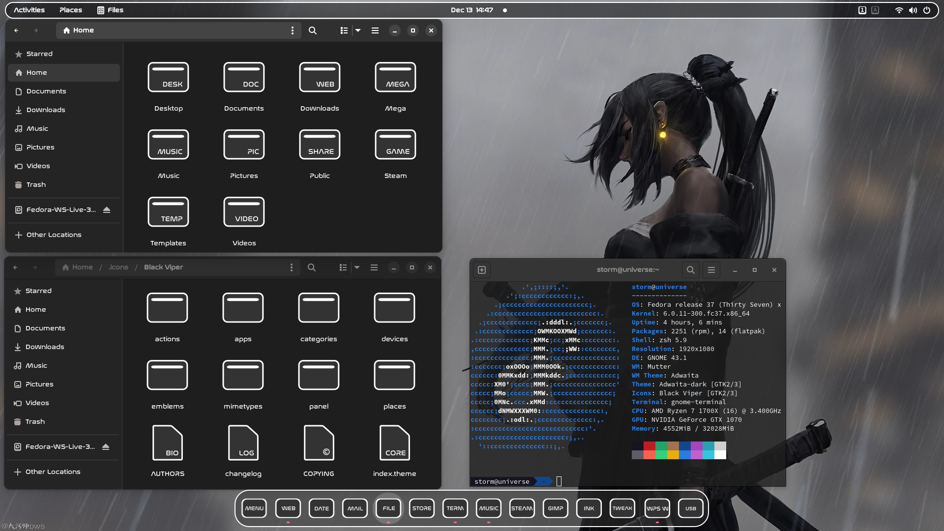 GitHub - SethStormR/Black-Viper: A text based icon set for Gnome & XFCE ...